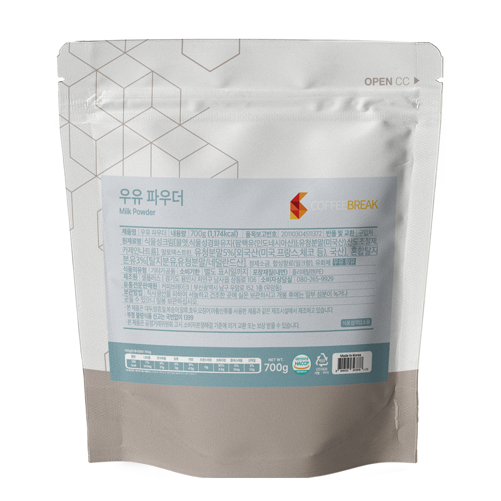 커피브레이크 우유 파우더 700g x 12ea (1box)