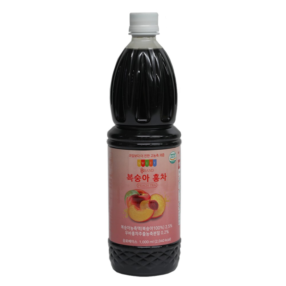 스위트브랜드 복숭아홍자 1L x 12ea (1box)